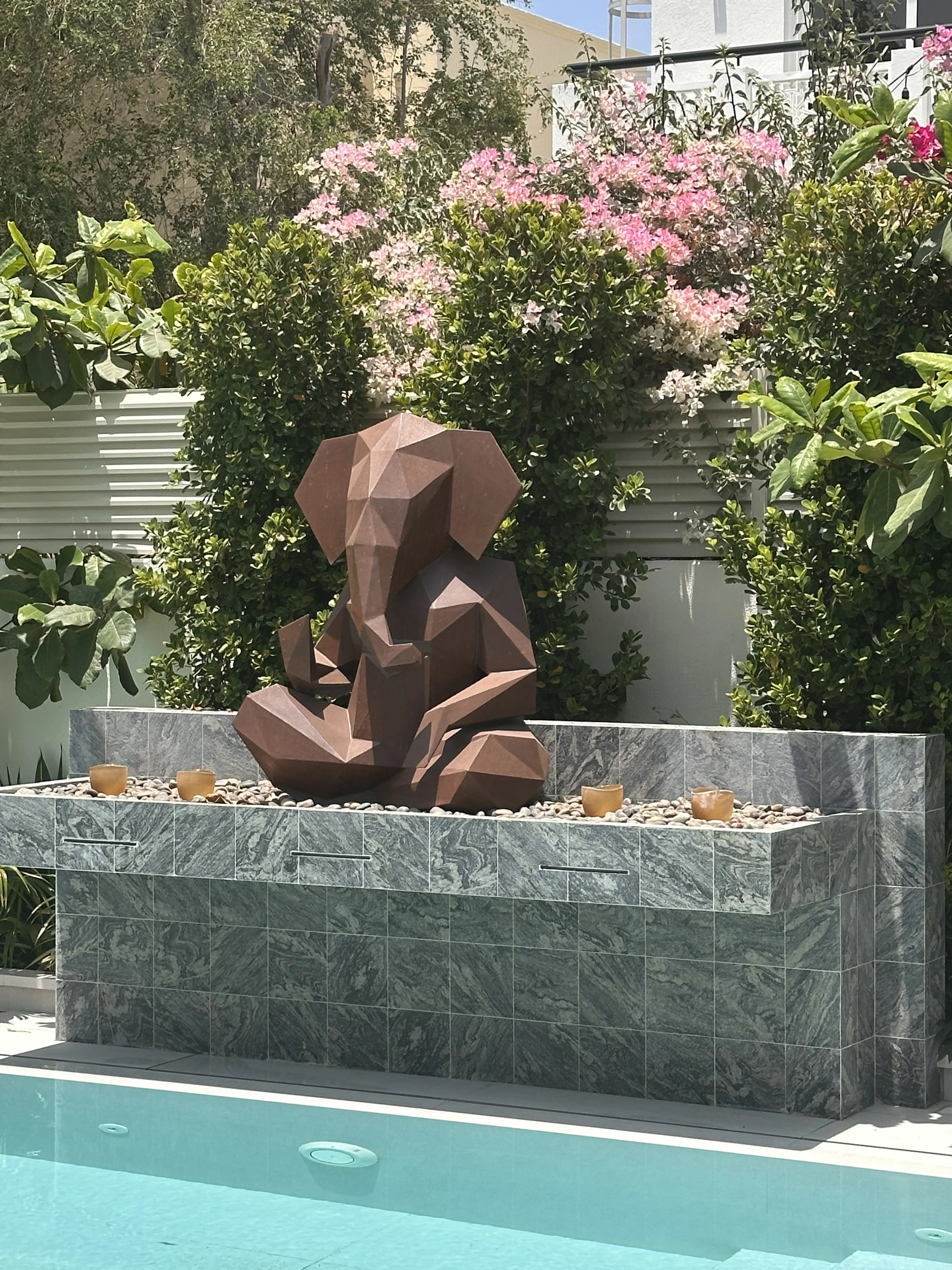 Lord Ganesha - Corten Steel Sculpture view 2