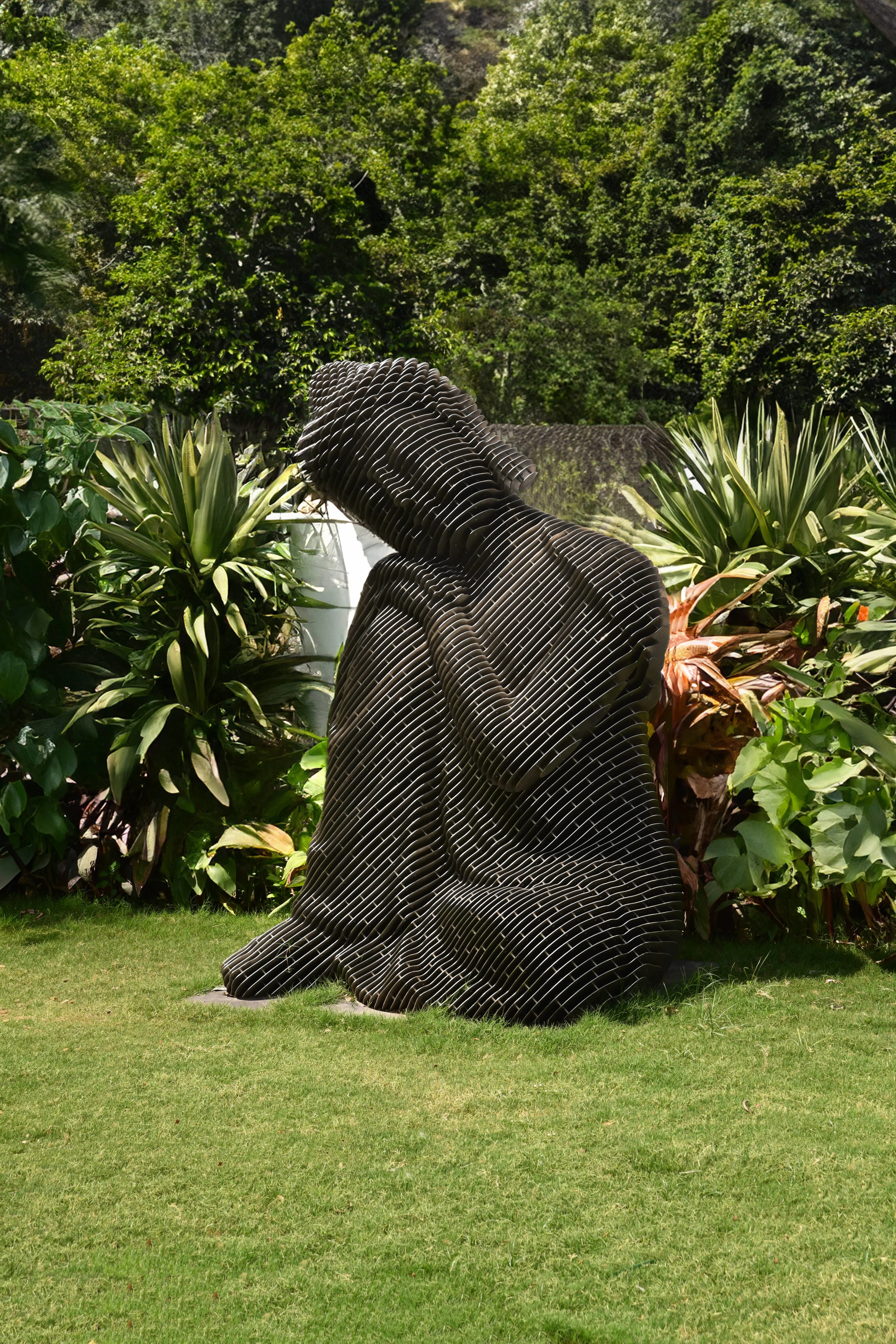 Buddha - Dreaming of Dharma - Stainless Steel with Satin/Brushed Finish Deity Statue Buddha - Dreaming of Dharma — Stainless Steel with Satin/Brushed Finish sculpture by FormForge