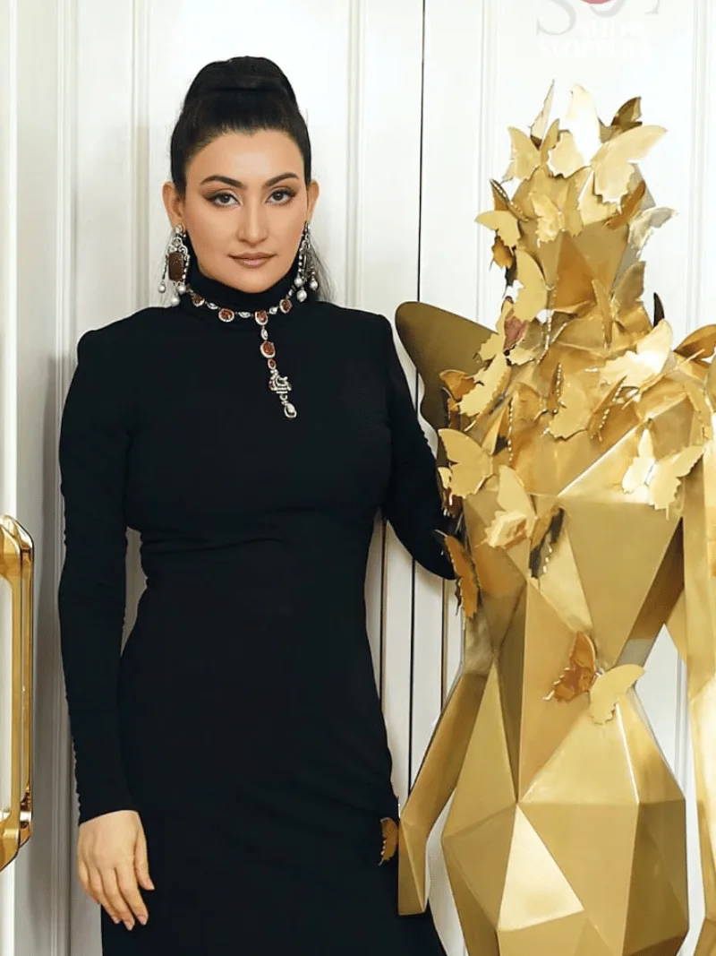 Contemporary Golden Butterfly Sculpture - Metamorphosis Muse, Hyderabad 2025 by FormForge