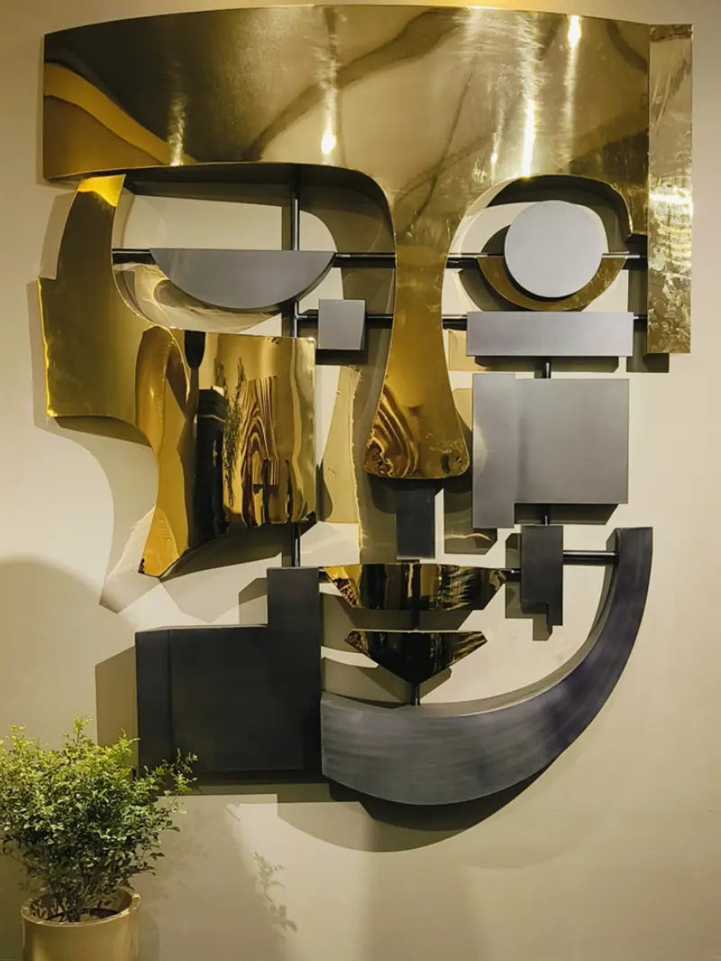 Oronoir — Stainless steel sculpture, H 82in. | W 70in., by FormForge