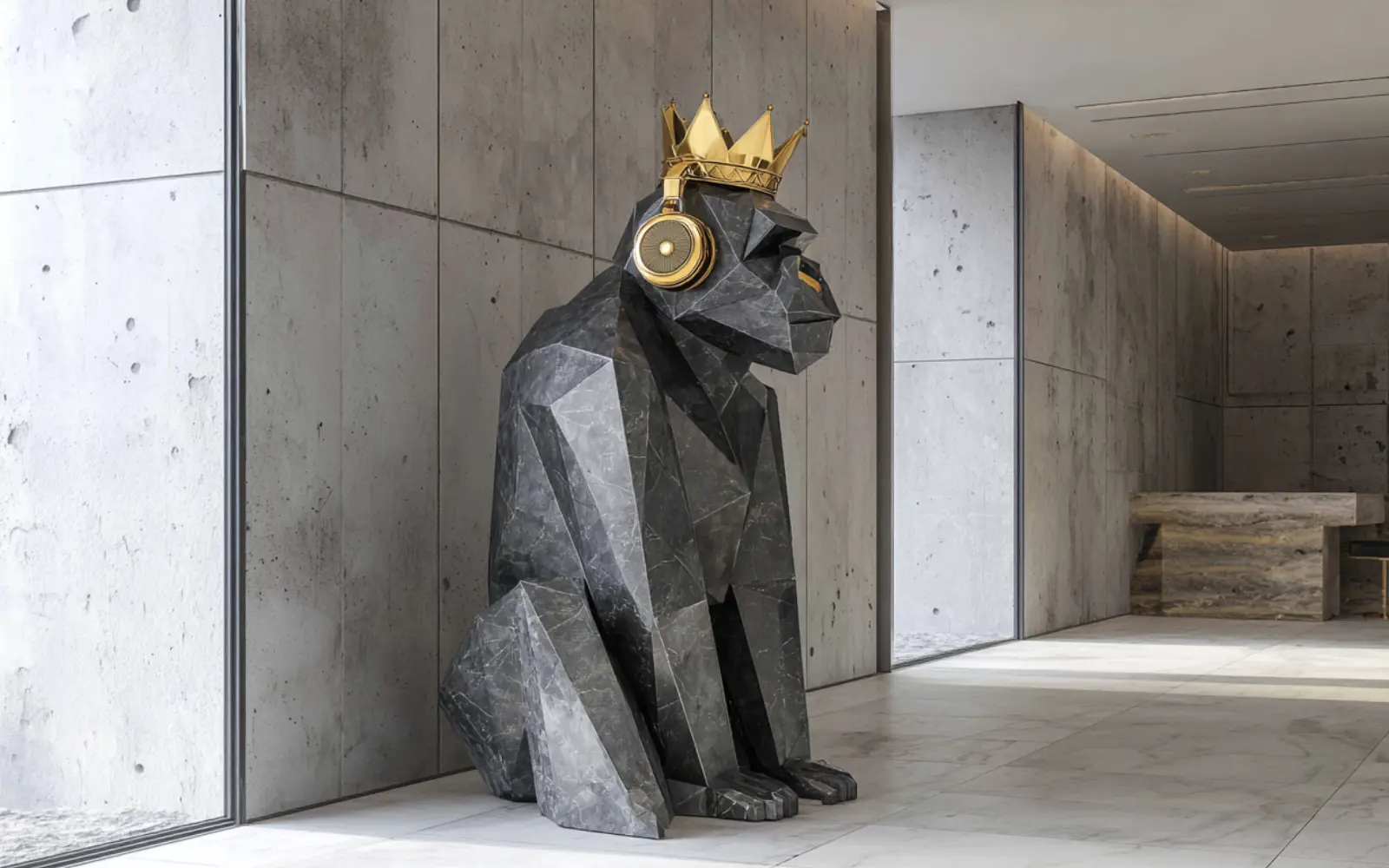 Large-scale metal gorilla sculpture — custom fabricated by FormForge