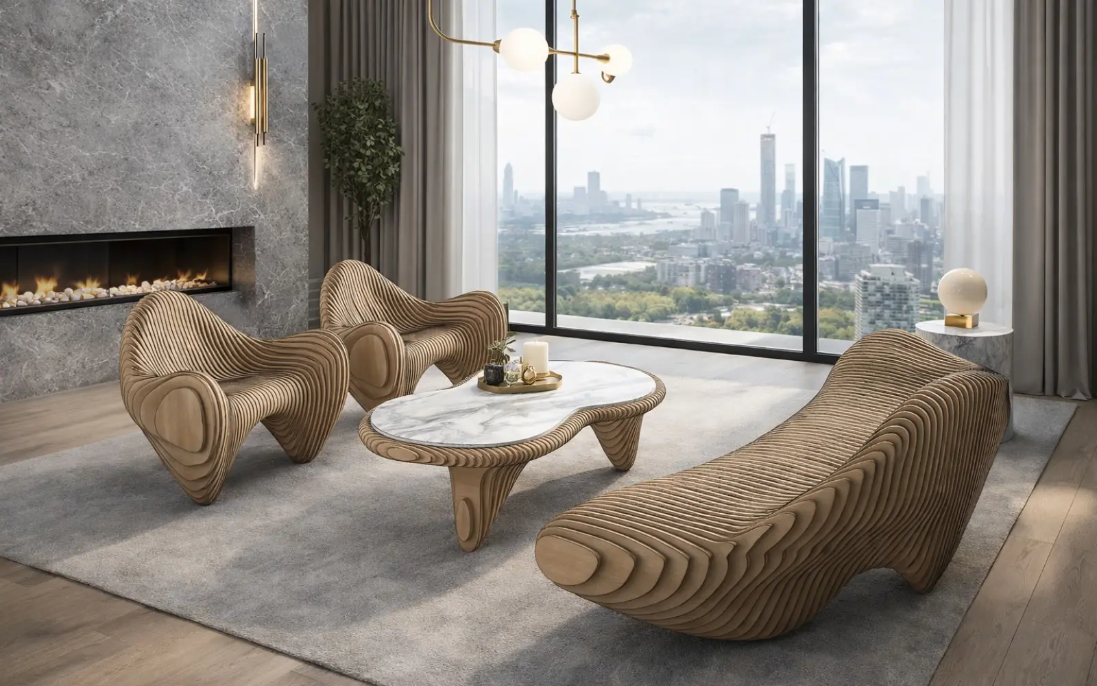 Parametric metal furniture and sculpture — custom design by FormForge