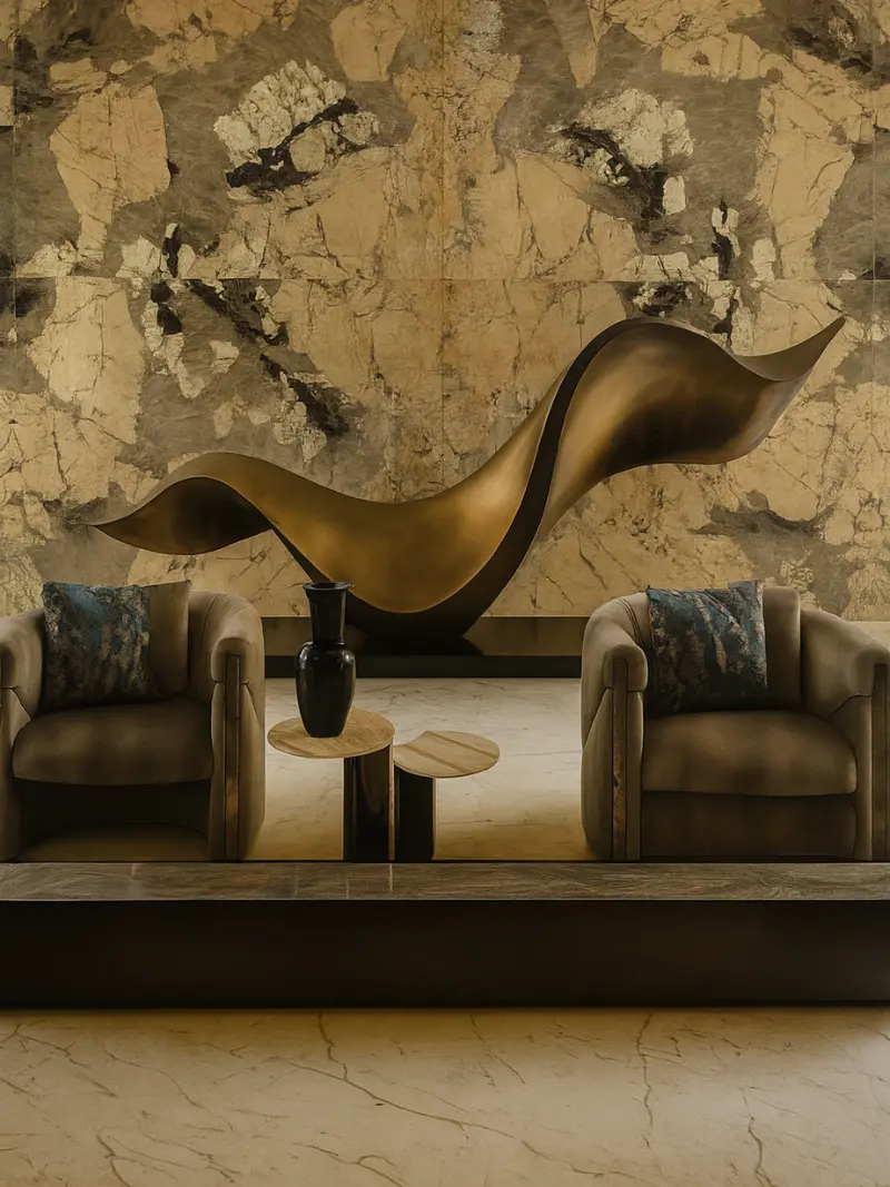 Continuum bronze sculpture by Abhinav Goyal for Shivtirtha House Pune