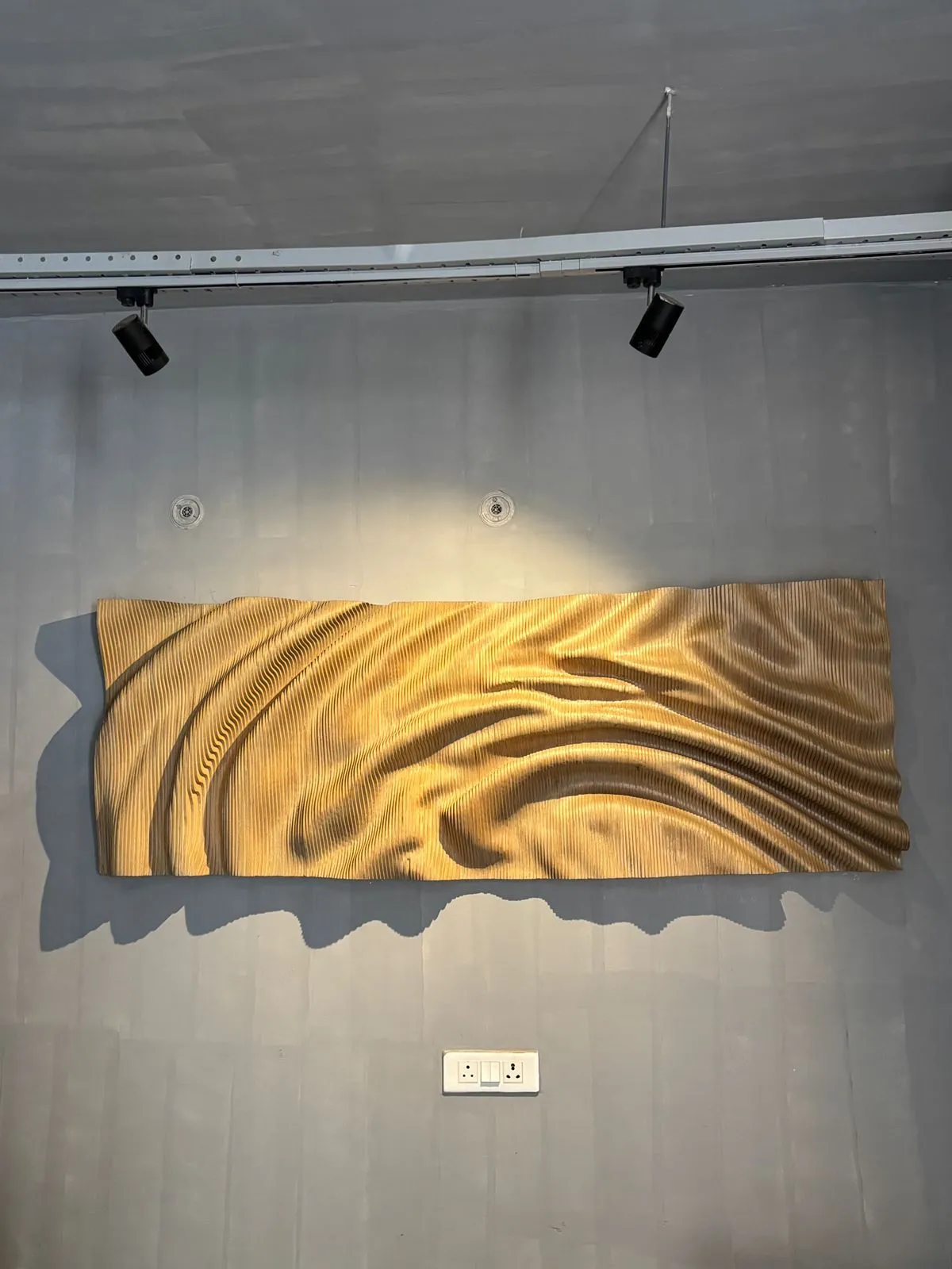 Tapestry of Dreams — Wood sculpture, H 27in. | W 77in., by FormForge