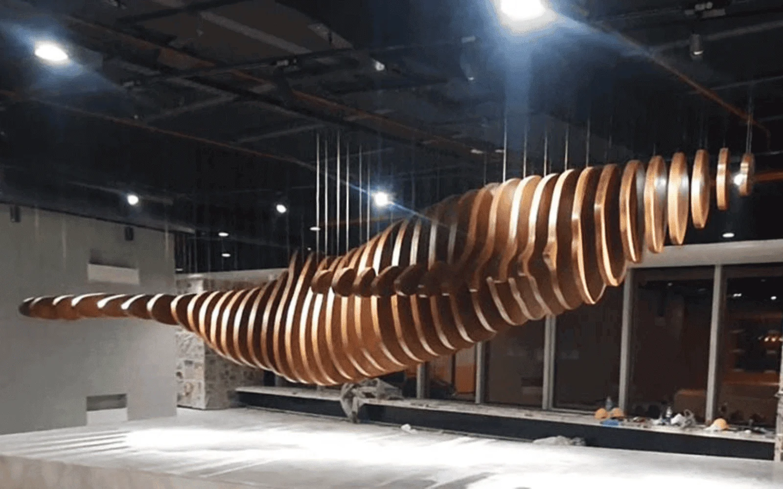 Site-specific commissioned garden sculpture — large-scale custom metal installation by FormForge
