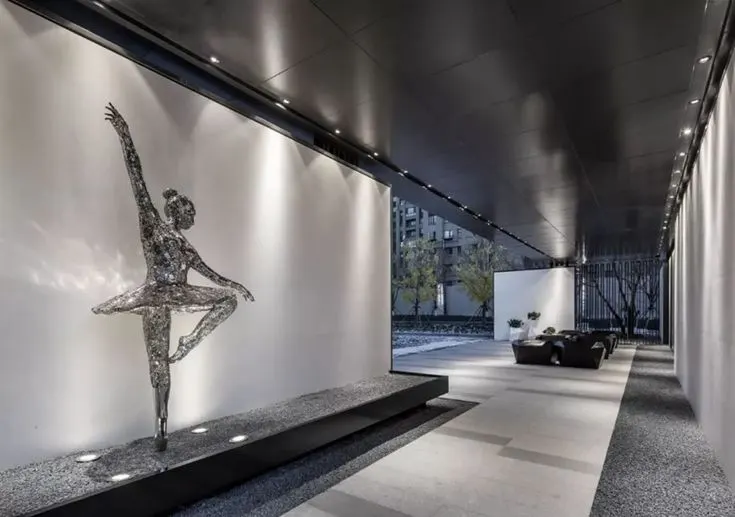 Interior metal wall sculpture by FormForge — custom wall installation, India