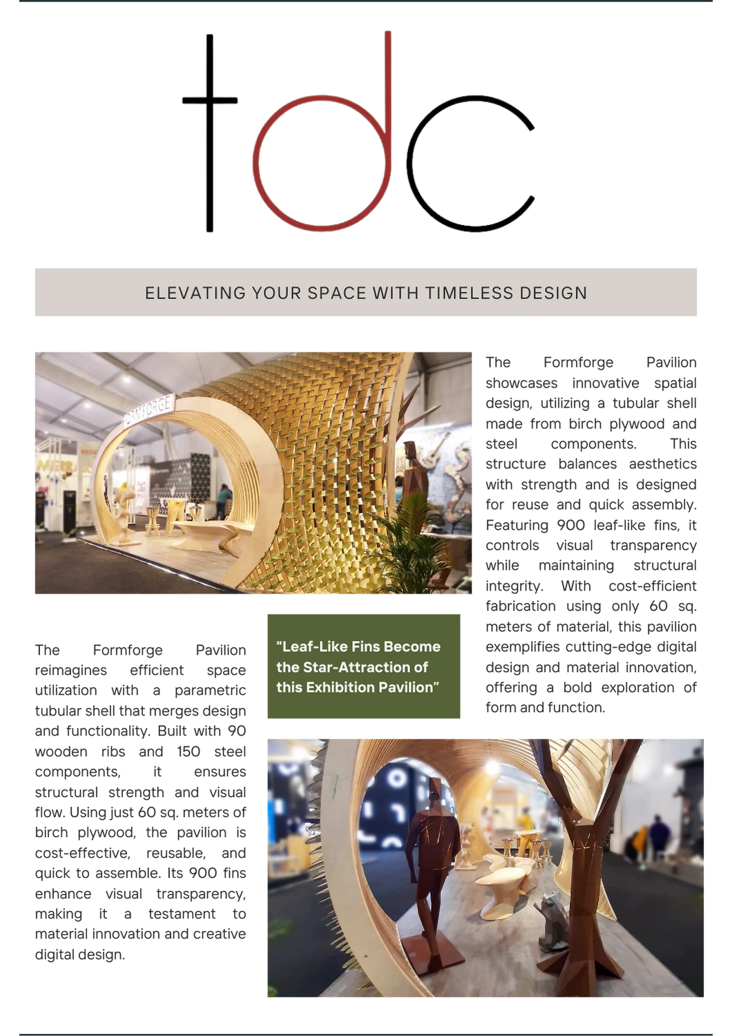 FormForge featured in The Design Collective — press coverage for luxury metal sculptures and art installations